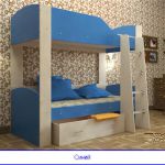 Кровать двухъярусная астра 2