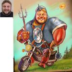 Заказать шарж по фото, портрет, художник на праздник